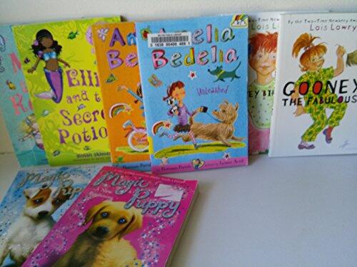Girls Series Mix: Amelia Bedelia Chapter Book Series #1 - 2; Mermaid SOS (#1-2); Magic Puppy, Cloud Capers; Gooney Bird Greene; Gooney the Fabulous