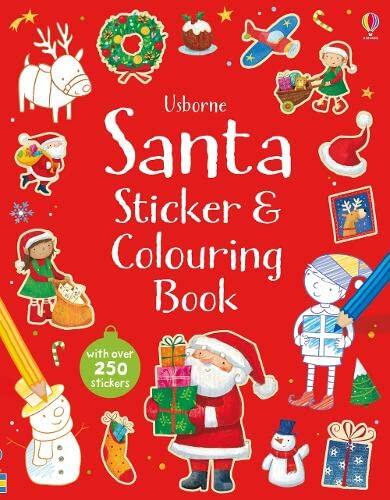 Santa Sticker & Colouring Book
