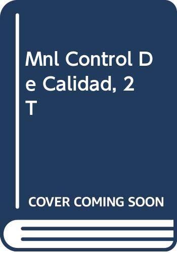 Manual Control De Calidad, 2 T.