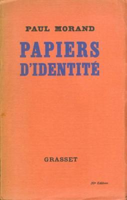 Papiers d'identité (Littérature Française)