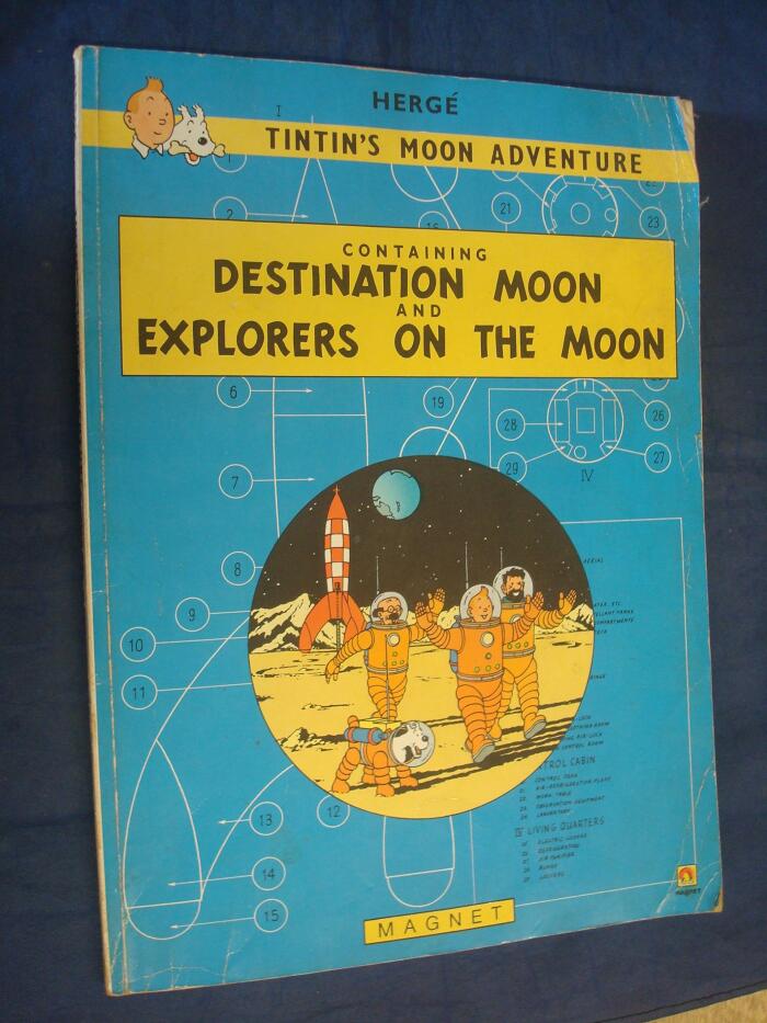 Tintin's Moon Adventure Containing Destination Moon and Explorers on the Moon