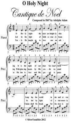 O Holy Night Easy Piano Sheet Music
