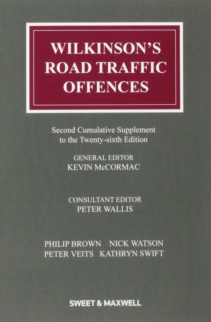 Wilkinson's Road Traffic Offences: 2nd Supplement