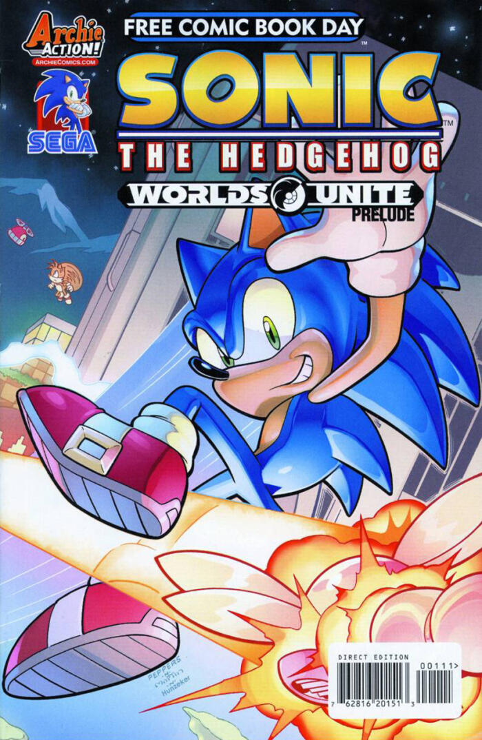 Sonic Free Comic Book Day 2015 - Sonic/Megaman: Worlds Unite Prelude