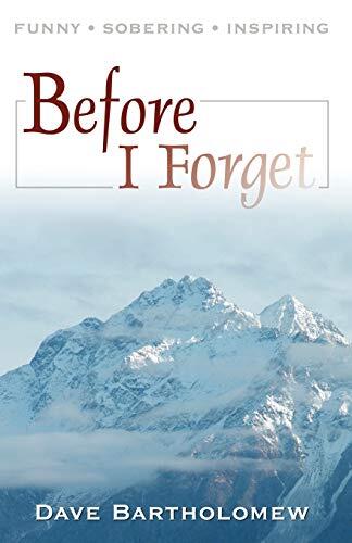 Before I Forget