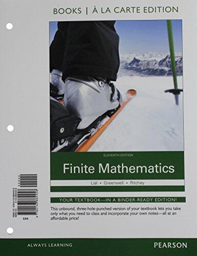 Finite Mathematics (Books a la Carte Plus MyLab Math Access Card Package)