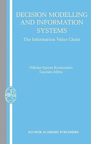 Decision Modelling and Information Systems: The Information Value Chain