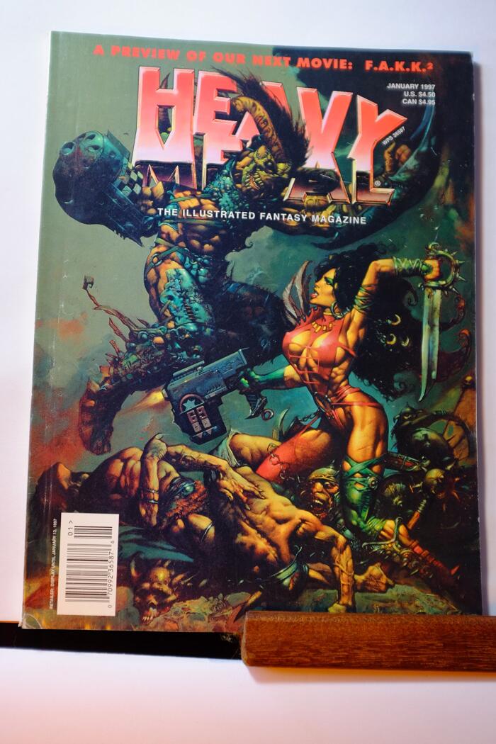 Heavy Metal Illustrated Fantasy Magazine January 1997 [Comic] [Jan 01, 1997] Heavy Metal Magazine; Kevin Eastman; azpiri and Don Lawrence
