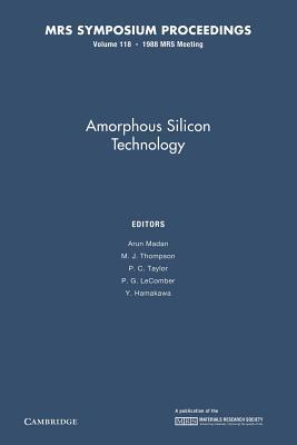 Amorphous Silicon Technology: Volume 118
