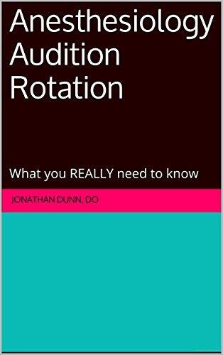 Anesthesiology Audition Rotation: What you really need to know