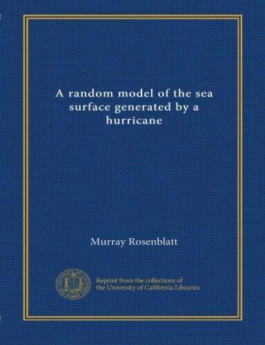 A Random Model of the Sea Surface Generated by a Hurricane