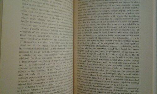 A theory of abnormal cognitive processes according to the principles of St. Thomas Aquinas,