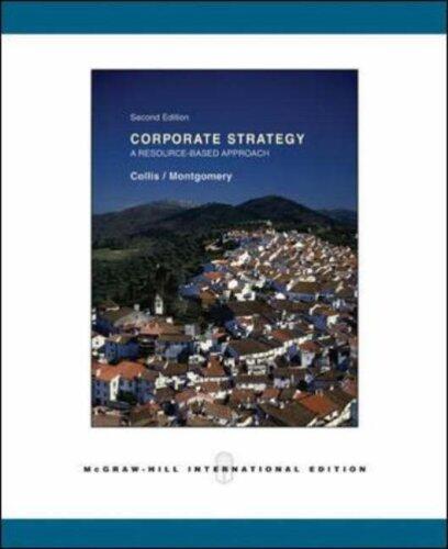 Corporate Strategy: A Resource-Based Approach