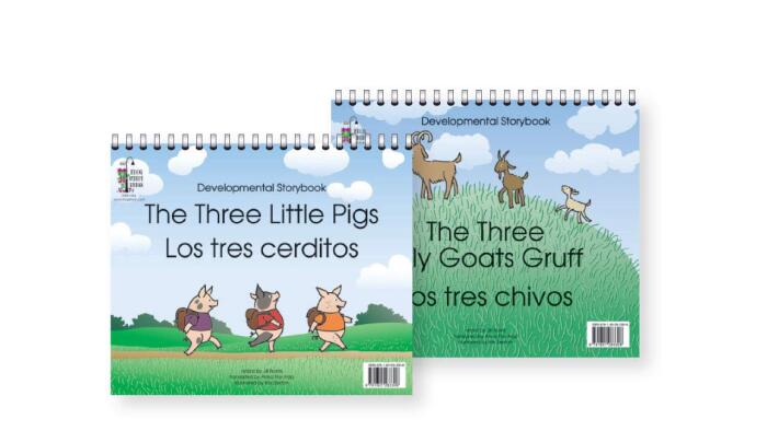The Three Little Pigs/The Three Billy Goats Gruff, Developmental Storybook in Spanish and English