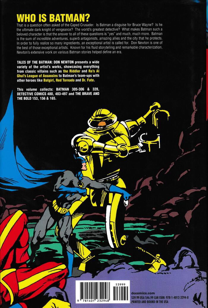 Tales Of The Batman Don Newton HC Vol 01 by Adkins, Dan (2011) Hardcover