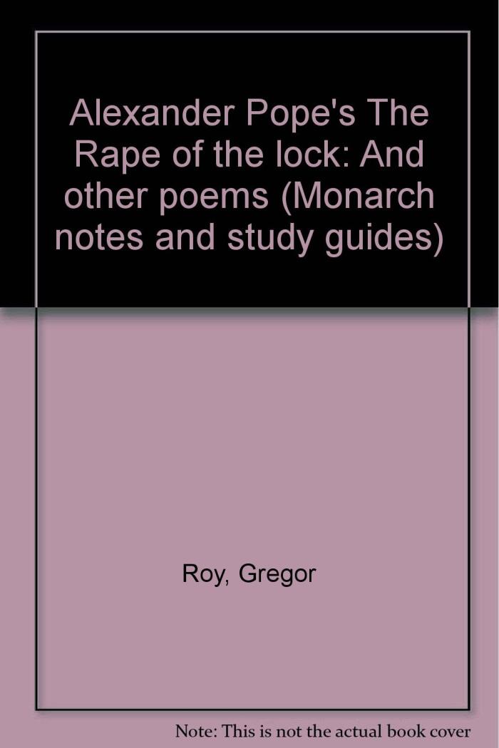 Alexander Pope's The Rape of the lock: And other poems