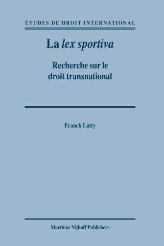La lex sportiva