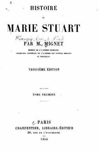 Histoire de Marie Stuart