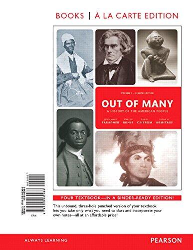 Out of Many: A History of the American People, Volume 1, Books a la Carte Edition Plus REVEL -- Access Card Package