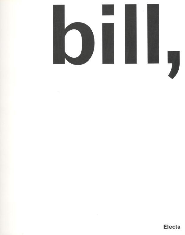 Max Bill, pittore, scultore, architetto, designer