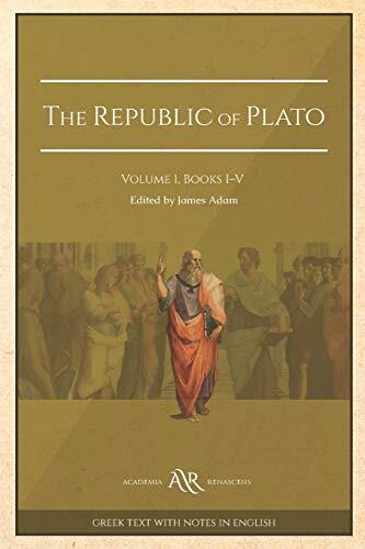 The Republic of Plato: Volume 1, Books I-V. Cambridge Library Collection. Classics. Academia Renascens