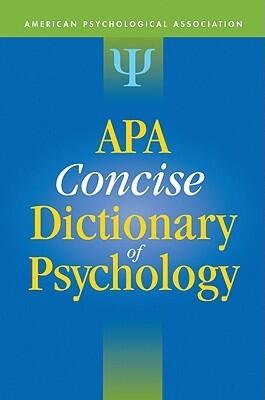 Apa Concise Dictionary of Psychology