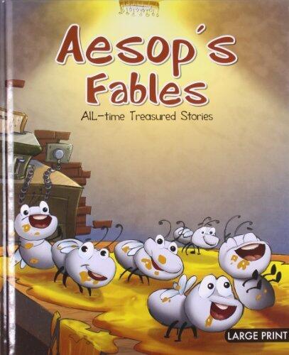 Large Print: Aesops Fables: All Time Treasured Stories: Large Print