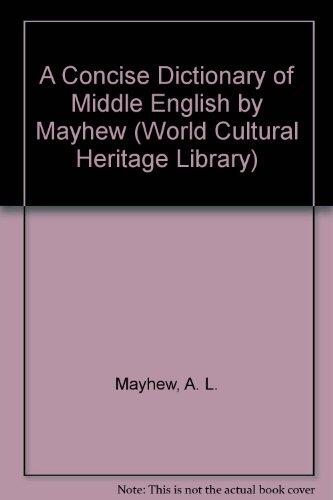 A Concise Dictionary of Middle English