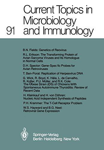 Current Topics in Microbiology and Immunology, Volume 94/95