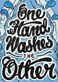 One Hand Washes the Other