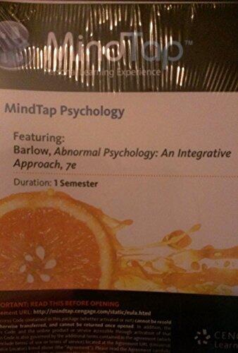 Abnormal Psychology: An Integrative Approach (MindTap Psychology Access Card)...