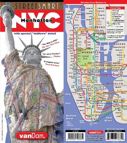 StreetSmart NYC Map Midtown Edition: Laminated Pocket City Street Map of Manhattan With All Attractions, Museums, Sights, Hotels, Broadway Theaters & NYC Subway Map (2024 Edition)
