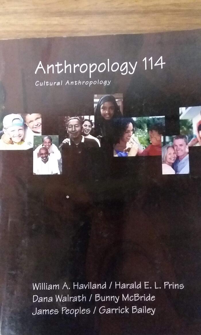 anthropology 114: cultural anthropology