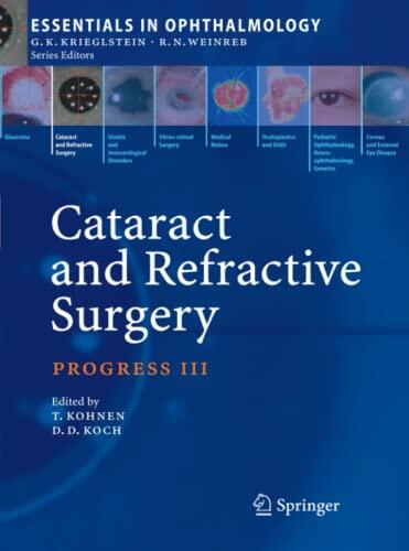 Cataract and Refractive Surgery: Progress III