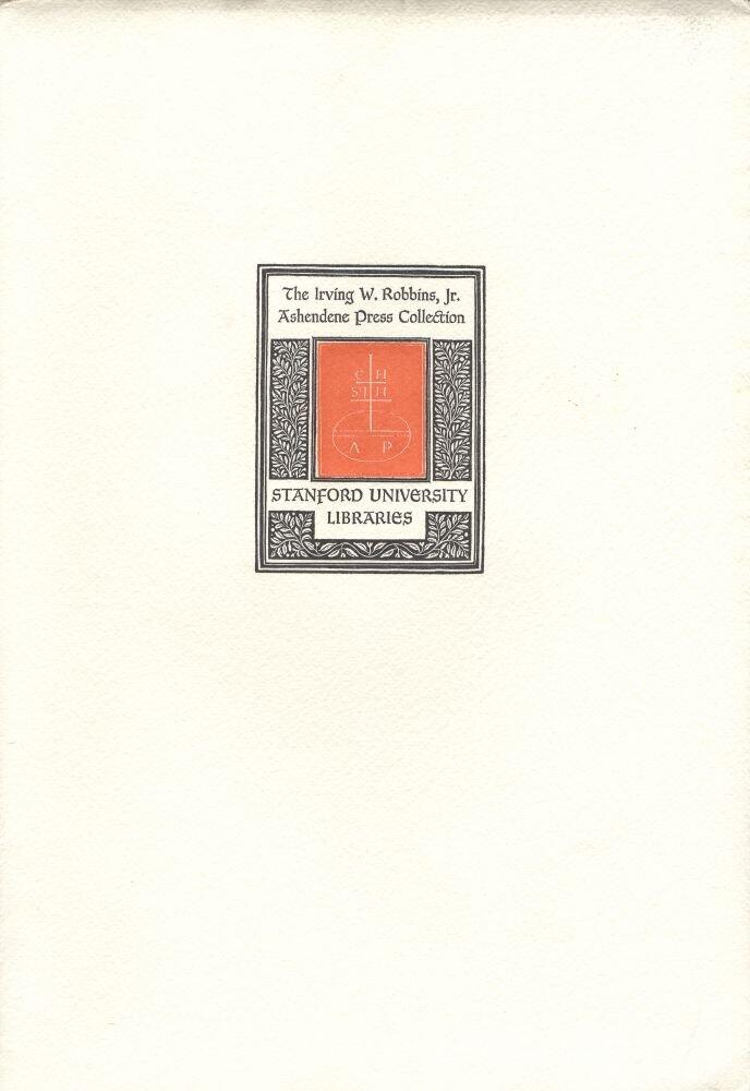The personal pleasures of a private press,