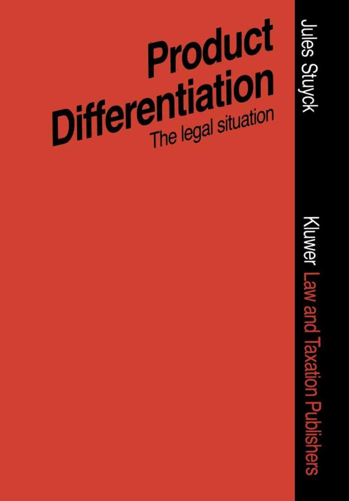 Product Differentiation in Terms of Packaging Presentation, Advertising, Trade Marks, ETC.: An Assessment of the Legal Situation Regarding Pharmaceuticals and Certain Other Consumer Goods