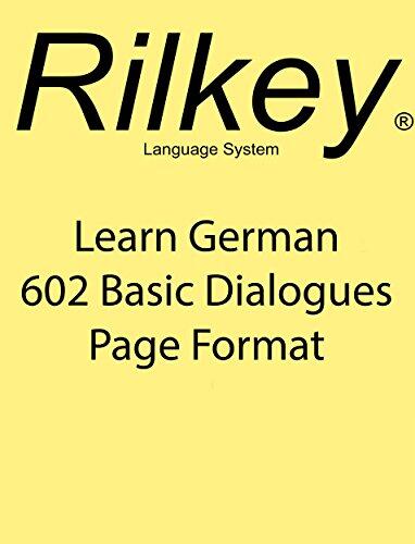 Learn German Basic Dialogues Page Format