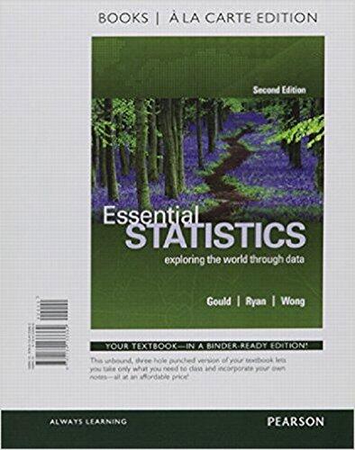 Essential Statistics (Books a la Carte Edition Plus MyLab Statistics with Pearson eText -- Access Card Package)