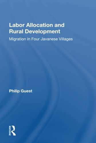 Labor Allocation And Rural Development: Migration In Four Javanese Villages