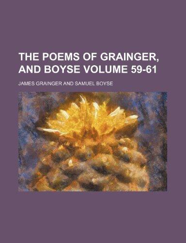 The poems of Grainger, and Boyse Volume 59-61