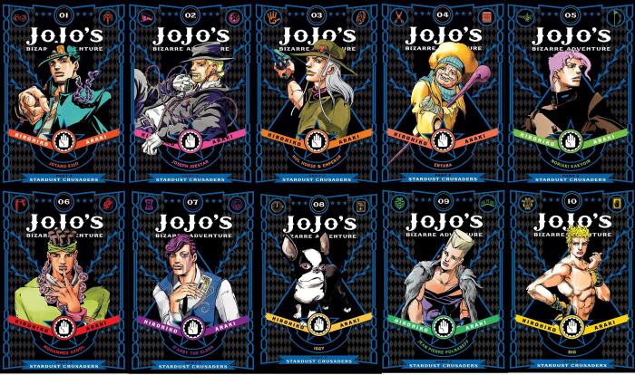 JoJo's Bizarre Adventure Part 3: Stardust Crusaders Volume 1-10 Books Collection Set