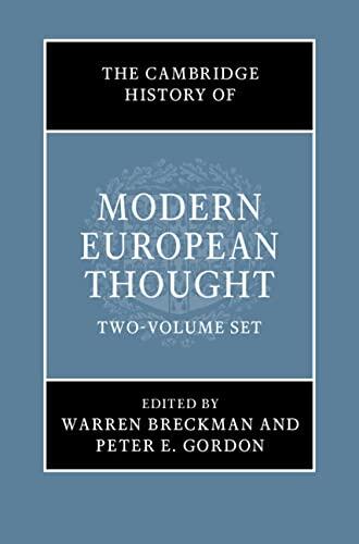 The Cambridge History of Modern European Thought 2 Volume Hardback Set