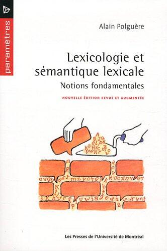 Lexicologie et sémantique lexicale : Notions fondamentales