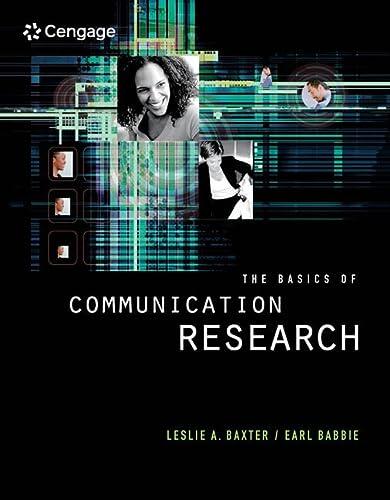 The Basics of Communication Research