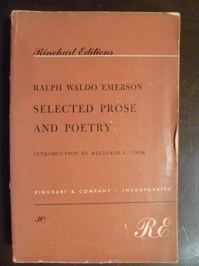 Ralph Waldo Emerson - Selected Prose and Poetry