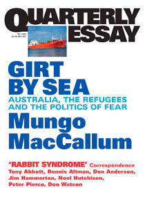 Girt by Sea: Australia, the Refugees and the Politics of Fear