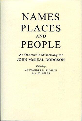 Names, Places and People: Onomastic Miscellany