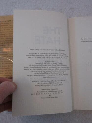 Rare Angie Thomas THE HATE YOU GIVE 2018 Balzer & Bray Collector's Edition HC/DJ [Hardcover] Angie Thomas