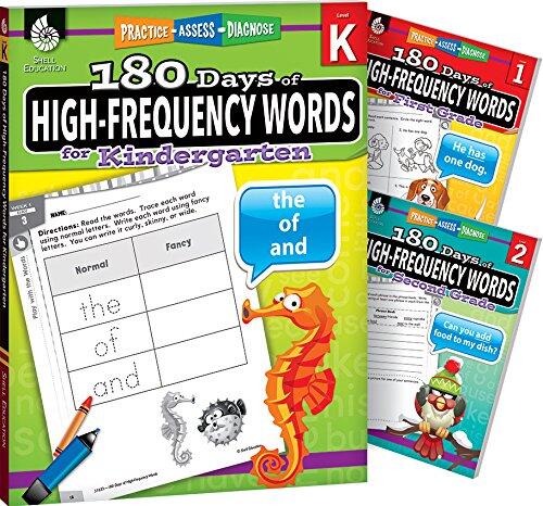 180 Days of High-Frequency Words for Grades K-2 (Includes One Workbook Per Grade Level for Daily Sight Word Practice)