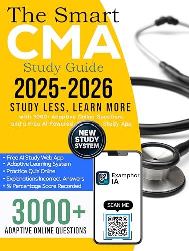 CMA Study Guide 2025-2026: Master the New 2026 AAMA Certified Medical Assistant Exam Faster with 4,500+ Explained Questions on a Free Online Quiz Platform – Comprehensive and Concise Review Included